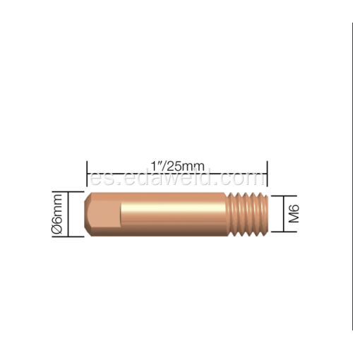 BINZEL MIG WELDING 140.0062 PUNTA DE CONTACTO M6